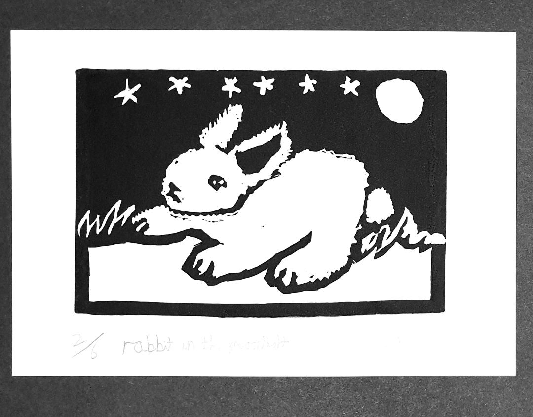 Rabbit in the Moonlight by Elsa Young