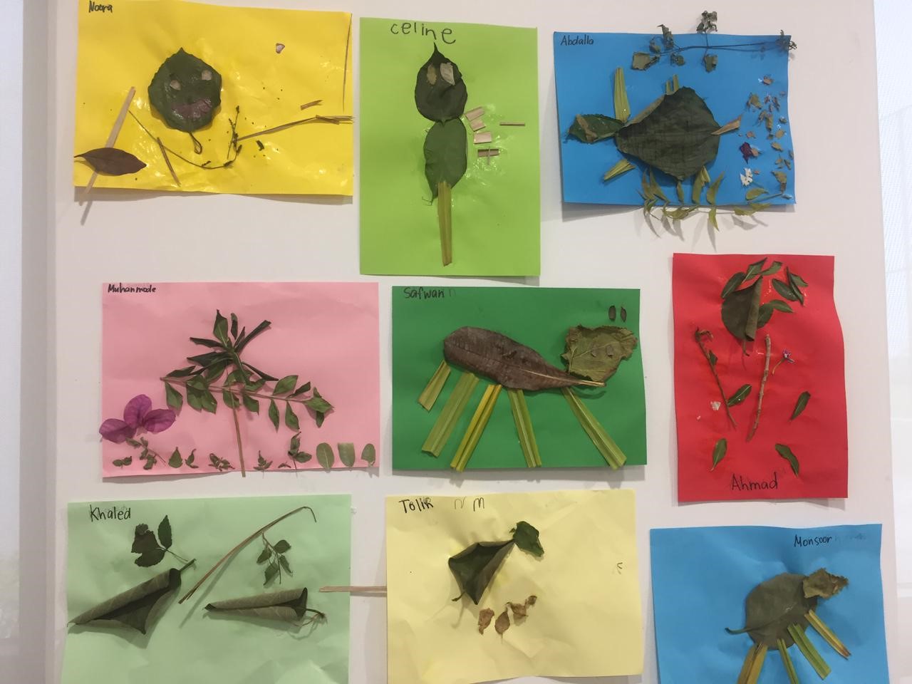 Leaf Animals by Grade 1A – Ms. Amy’s class