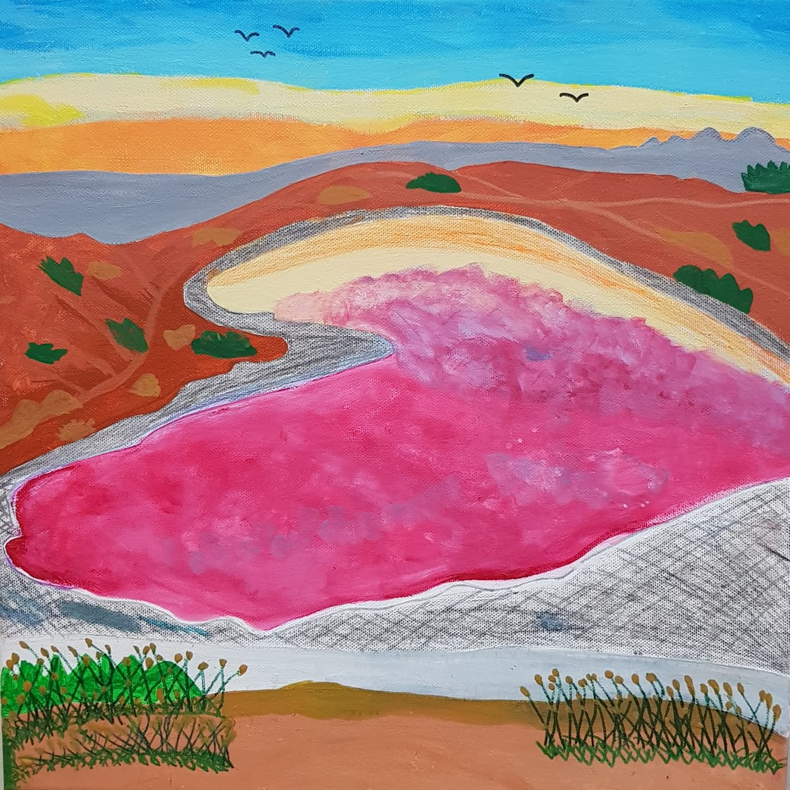 Pink lake – Ras Al Khaimah by Muhammad Jawad Saif.